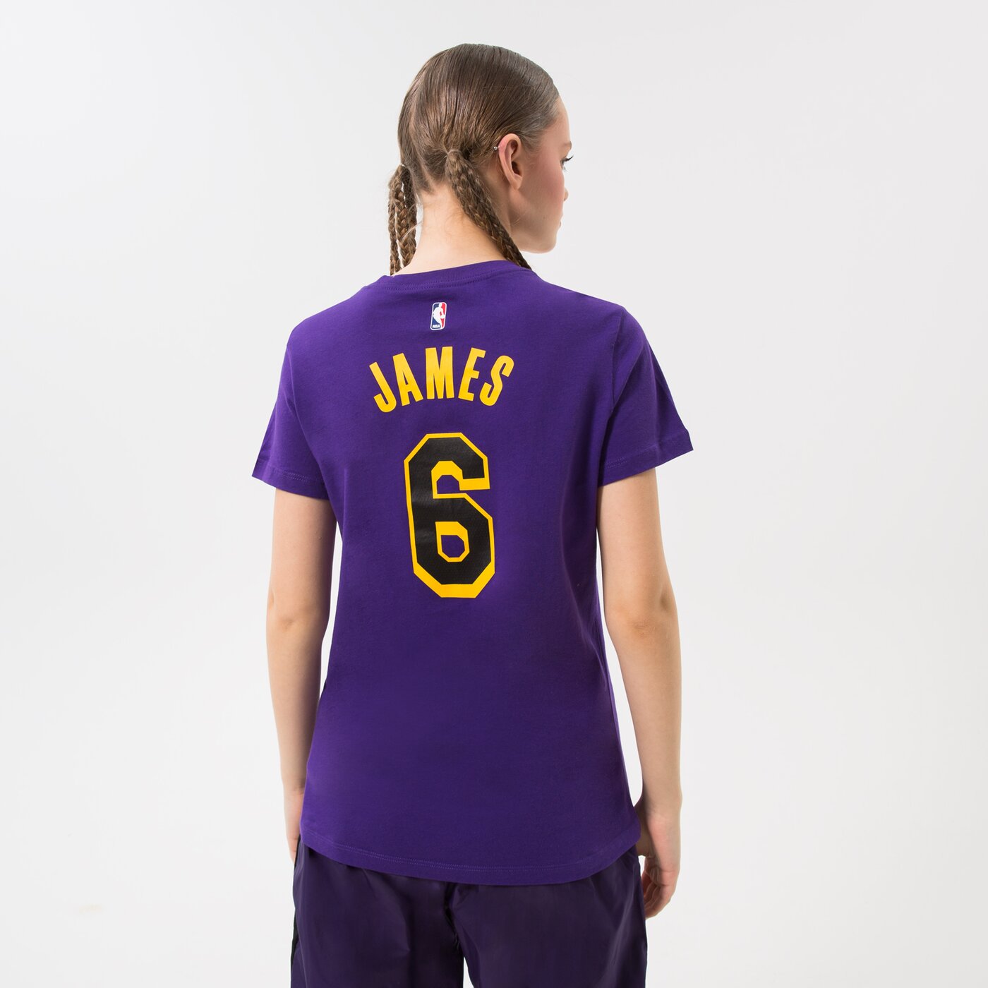 Дамска тениска NIKE ТЕНИСКА LAL W NK ES STMT NN TEE NBA dv6345-504 цвят виолетов