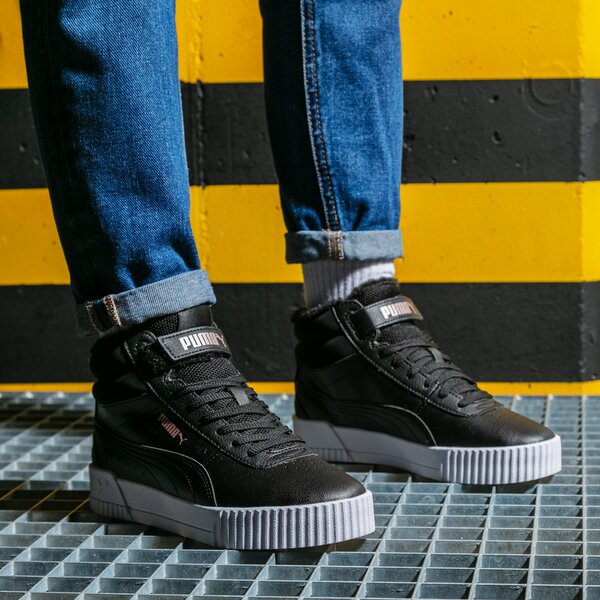 Детски маратонки PUMA CARINA MID FUR JR 30968301 цвят черен
