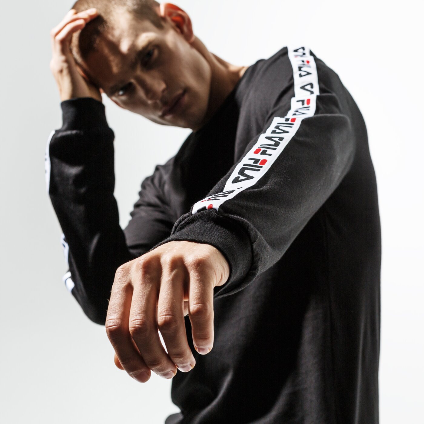 Мъжка тениска FILA ТЕНИСКА LS FABRICE LONG SLEEVE SHIRT 687234002 цвят черен