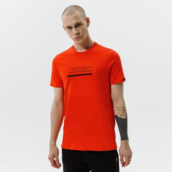 Мъжка тениска ELLESSE ТЕНИСКА PIEDMONT TEE RED shi11160823 цвят оранжев