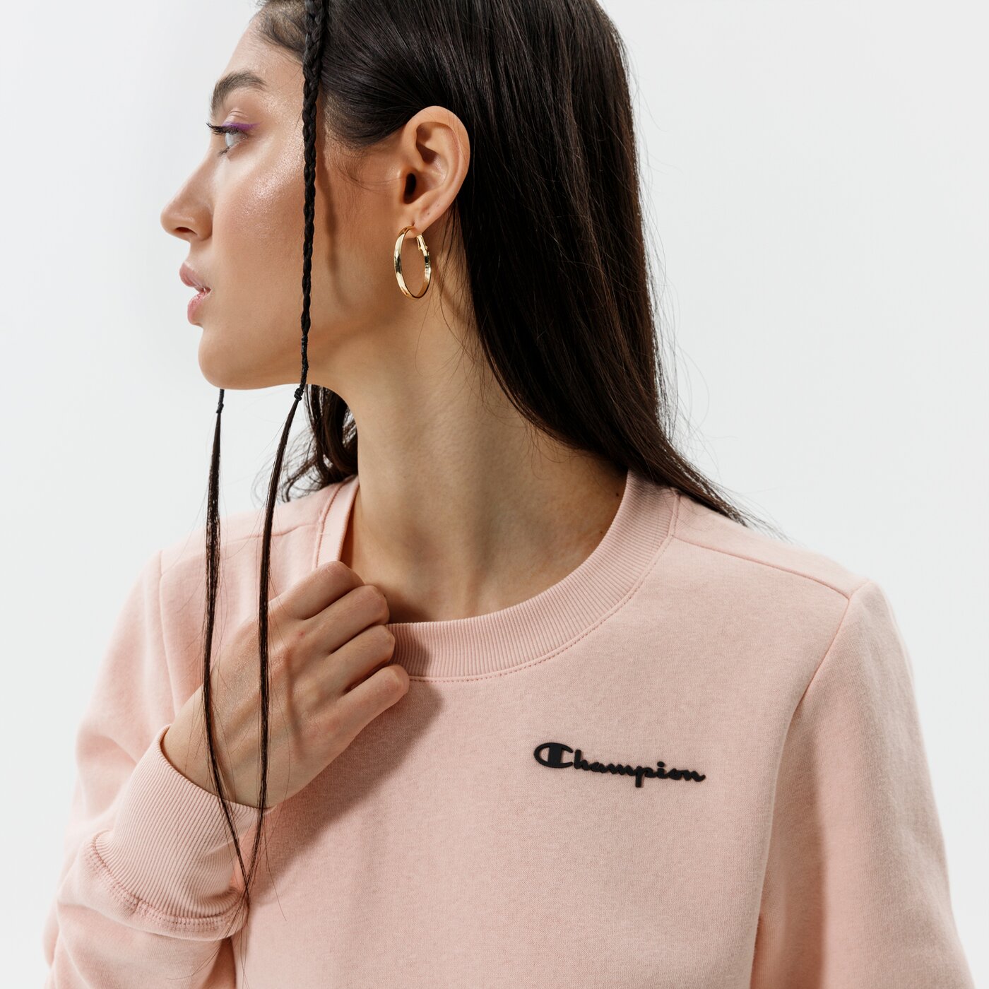 Дамски суичър CHAMPION СУИТЧЪР CREWNECK SWEATSHIRT 114422ps157 цвят розов