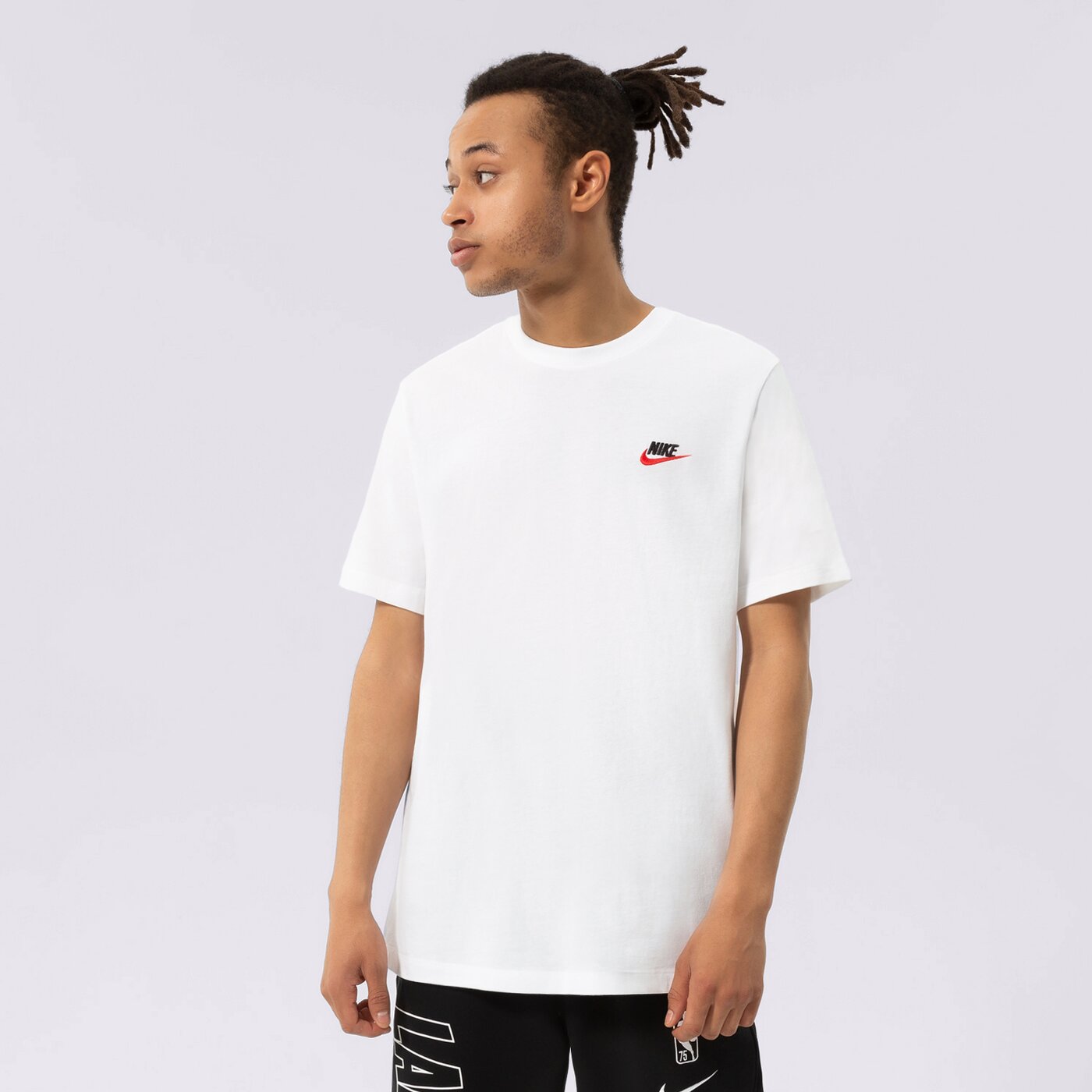 Мъжка тениска NIKE ТЕНИСКА SPORTSWEAR CLUB FLEECE ar4997-100 цвят бял