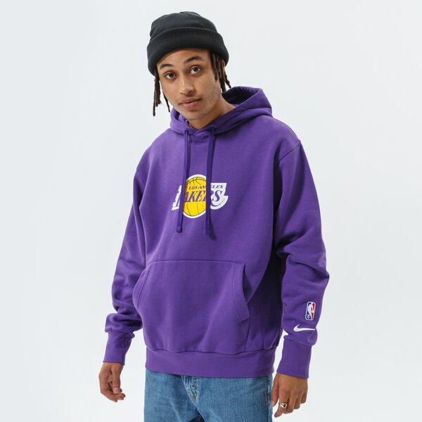 Мъжки суичър NIKE СУИТЧЪР С КАЧУЛКА LAL M NK PO FLC ESSNTL NBA db1835-504 цвят виолетов