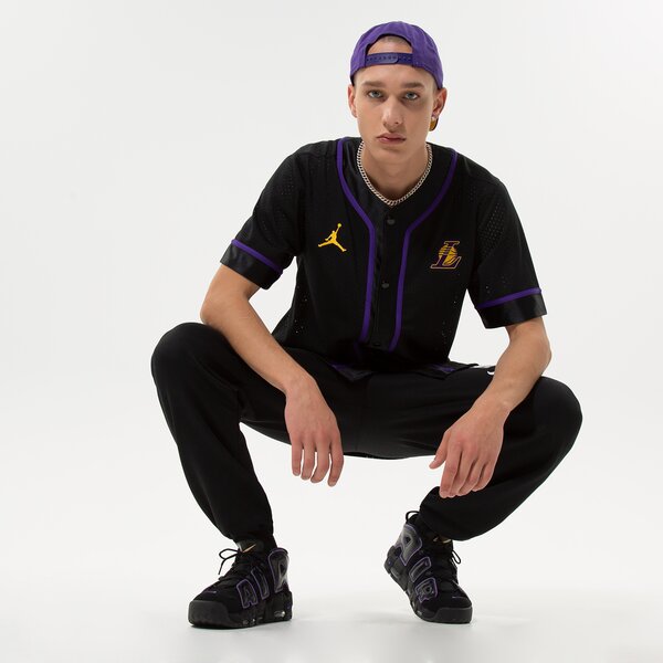 Мъжка тениска NIKE INNE LAL M NK DF SS ТОП BB ST NBA dn4719-010 цвят черен