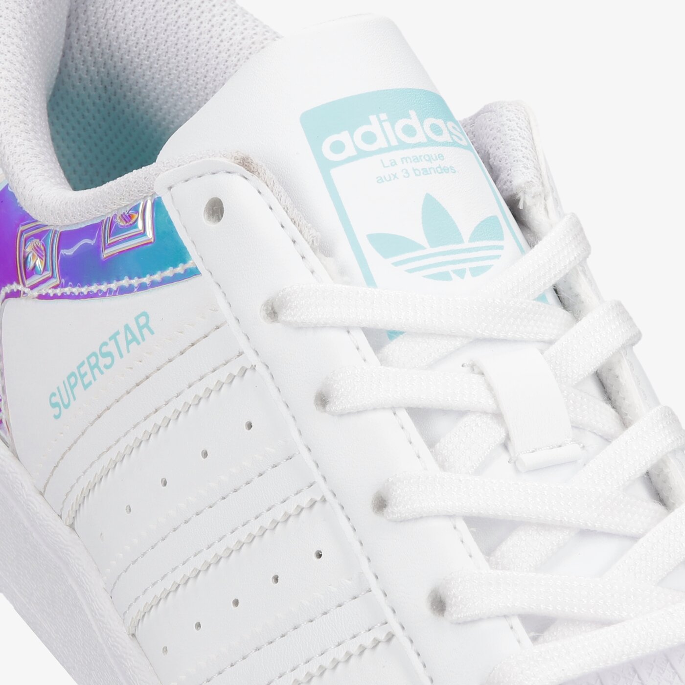 Детски маратонки ADIDAS SUPERSTARJ h03949 цвят бял
