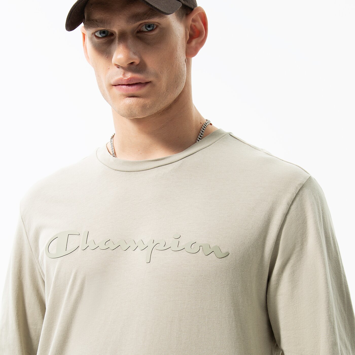 Мъжка тениска CHAMPION ТЕНИСКА CREWNECK LONG SLEEVE ТЕНИСКА 218285es066 цвят сив