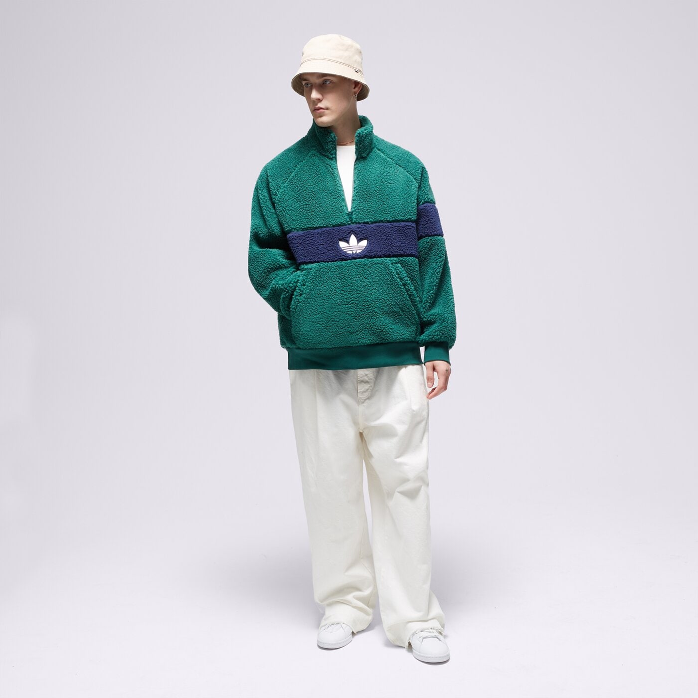 Мъжки суичър ADIDAS ПОЛАР WNTR FLEECE im4659 цвят зелен