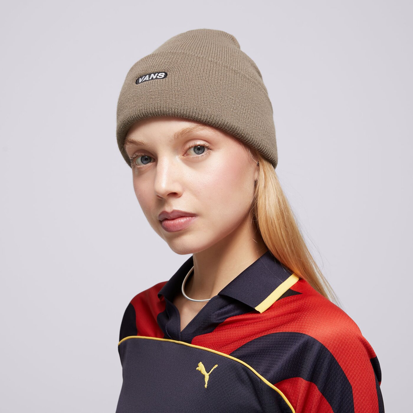 Дамска зимна шапка VANS ШАПКА BAGLEY TALL CUFF BEANIE vn000hst9jc1 цвят бежов