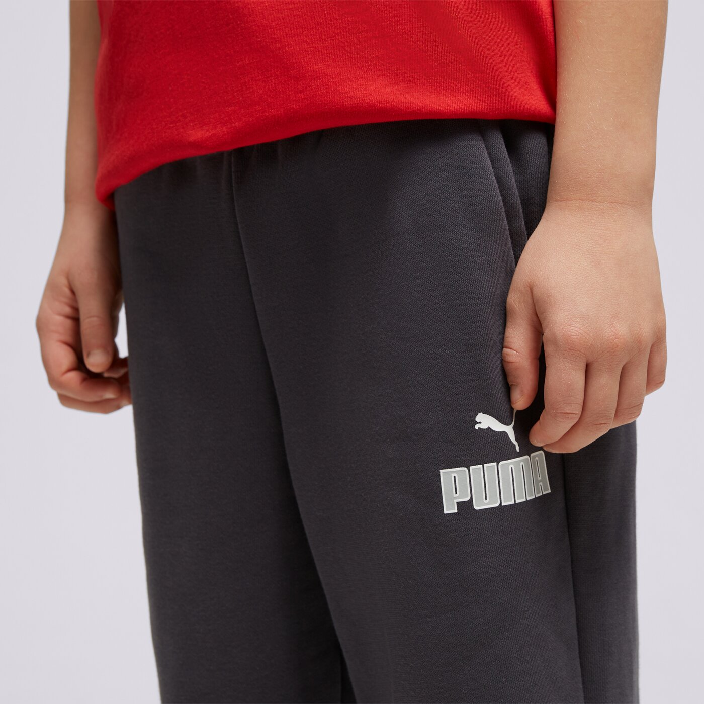 Детски панталони PUMA ПАНТАЛОНИ CORE PANT 67275617 цвят сив