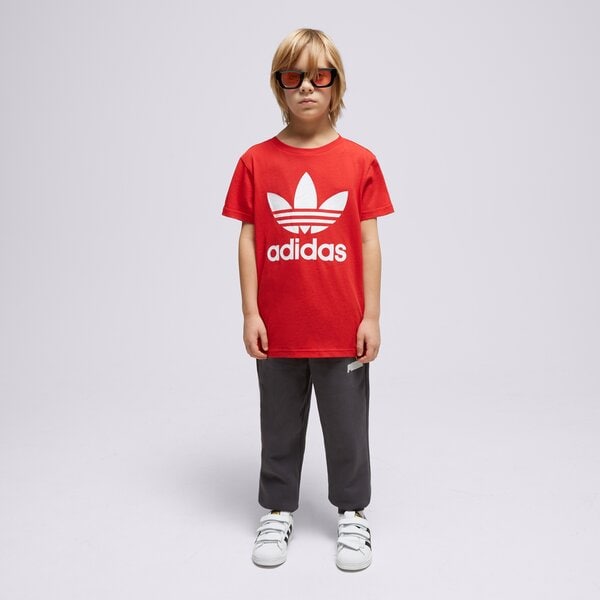 Детска тениска ADIDAS ТЕНИСКА TREFOIL TEE BOY ib9929 цвят сив