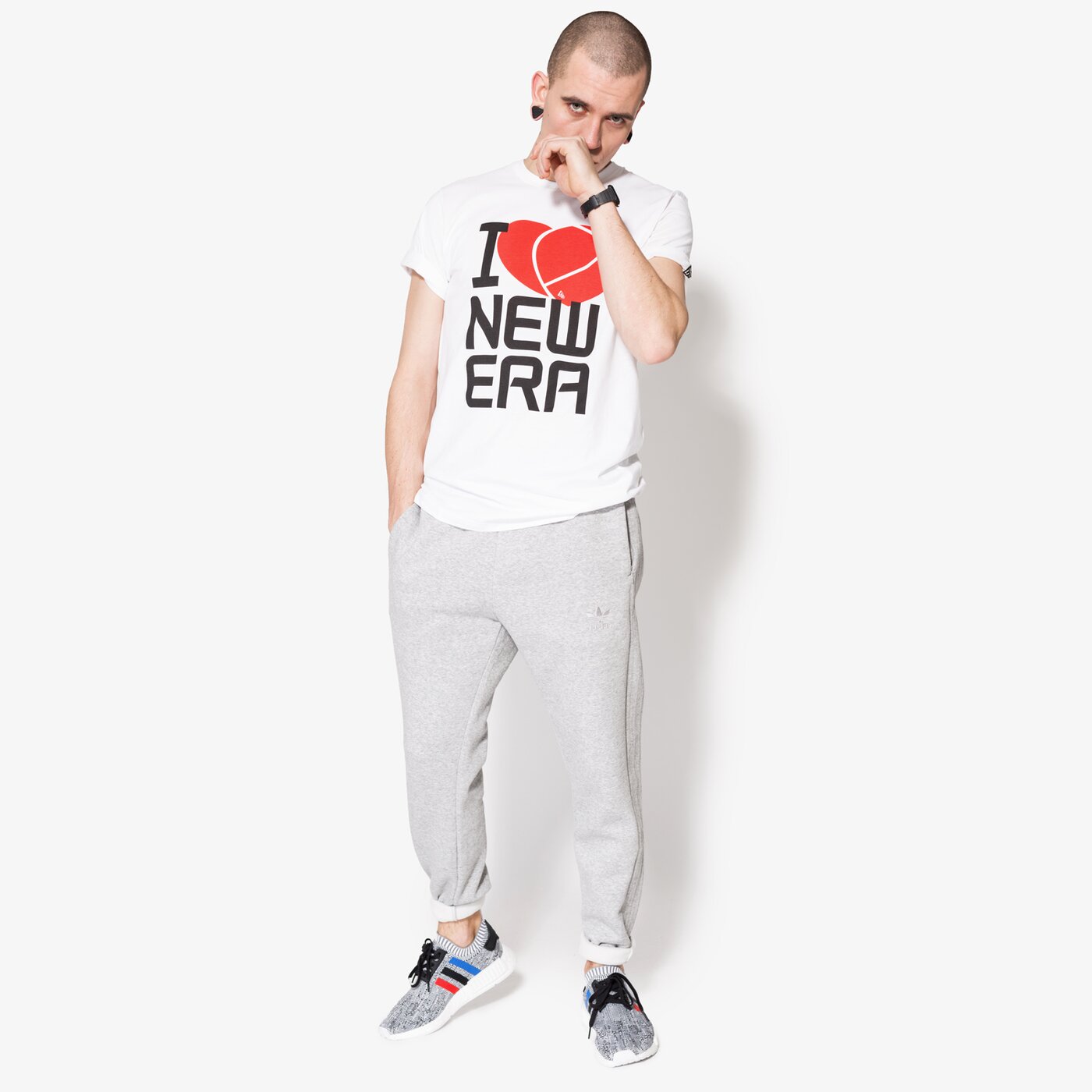 Мъжка тениска NEW ERA ТЕНИСКА HEART NE WHT 11422870 цвят бял