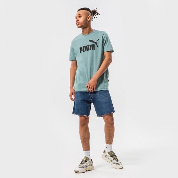 Мъжка тениска PUMA ТЕНИСКА ESS HEATHER TEE 58673650 цвят син