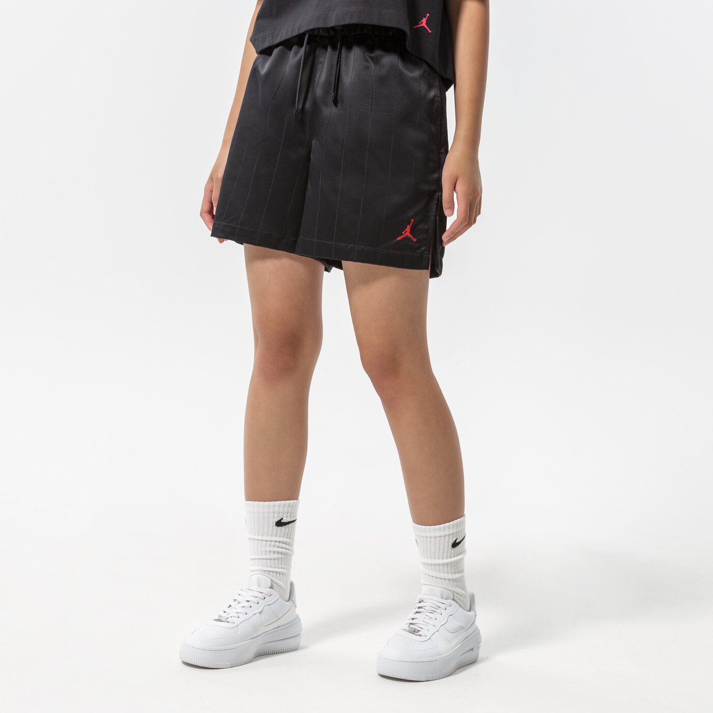 Дамски къси панталони JORDAN ШОРТИ W J HERITAGE LFSTYLE SHORT do5017-010 цвят черен