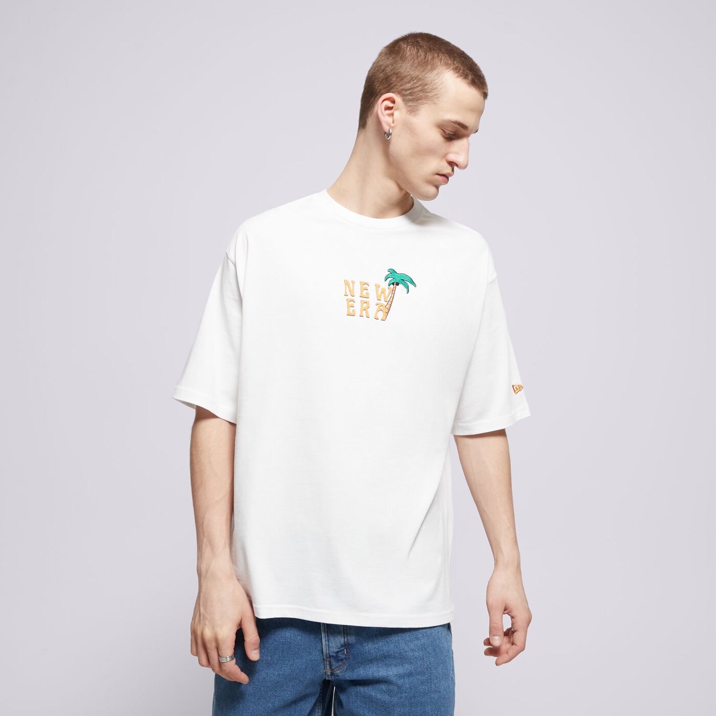 Мъжка тениска NEW ERA ТЕНИСКА NE DRINK GRAPHIC OS NONE 60596303 цвят бял