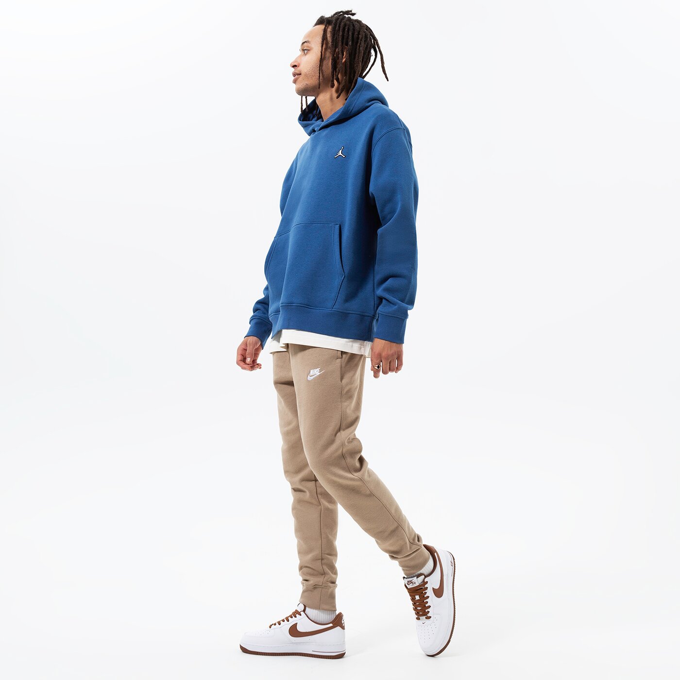 Мъжки суичър JORDAN СУИТЧЪР С КАЧУЛКА M J ESS FLC PO HOODIE dq7466-493 цвят тъмносин