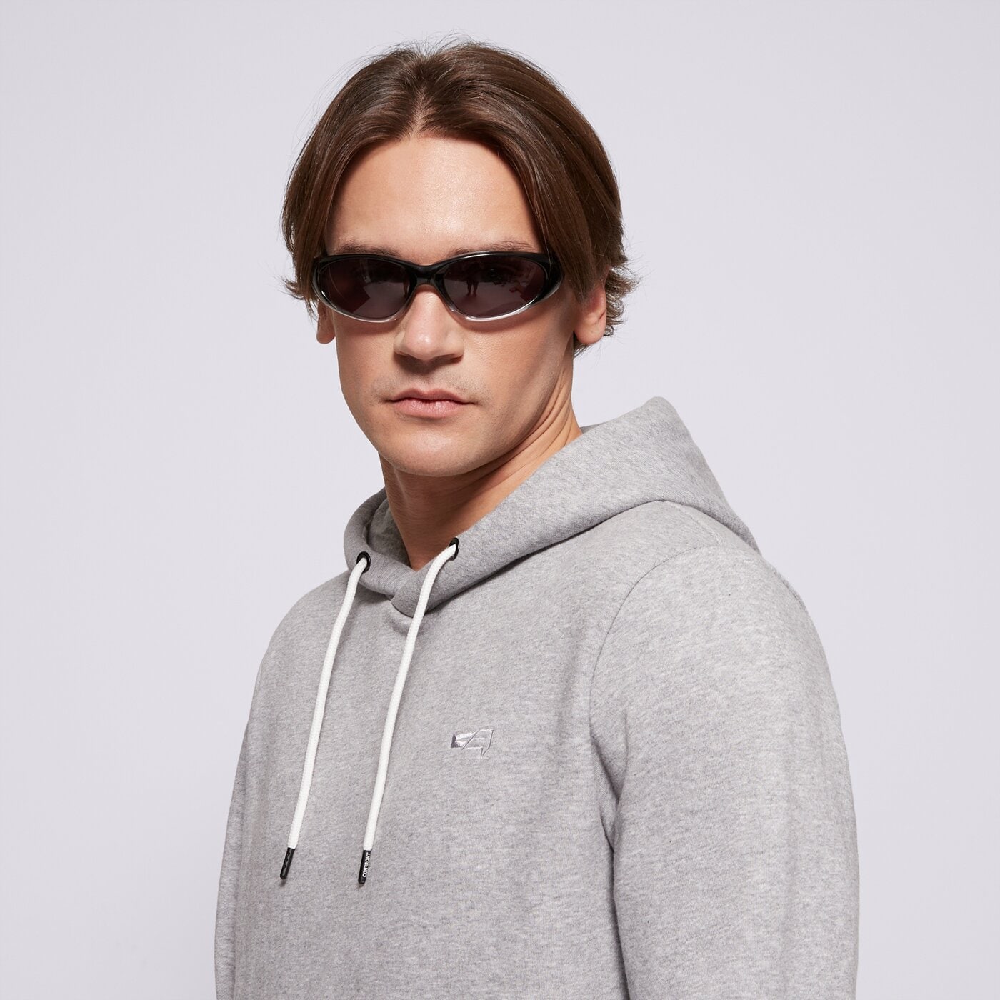 Мъжки суичър CONFRONT СУИТЧЪР С КАЧУЛКА HOODIE ESSENTIAL cf322blm91002 цвят сив