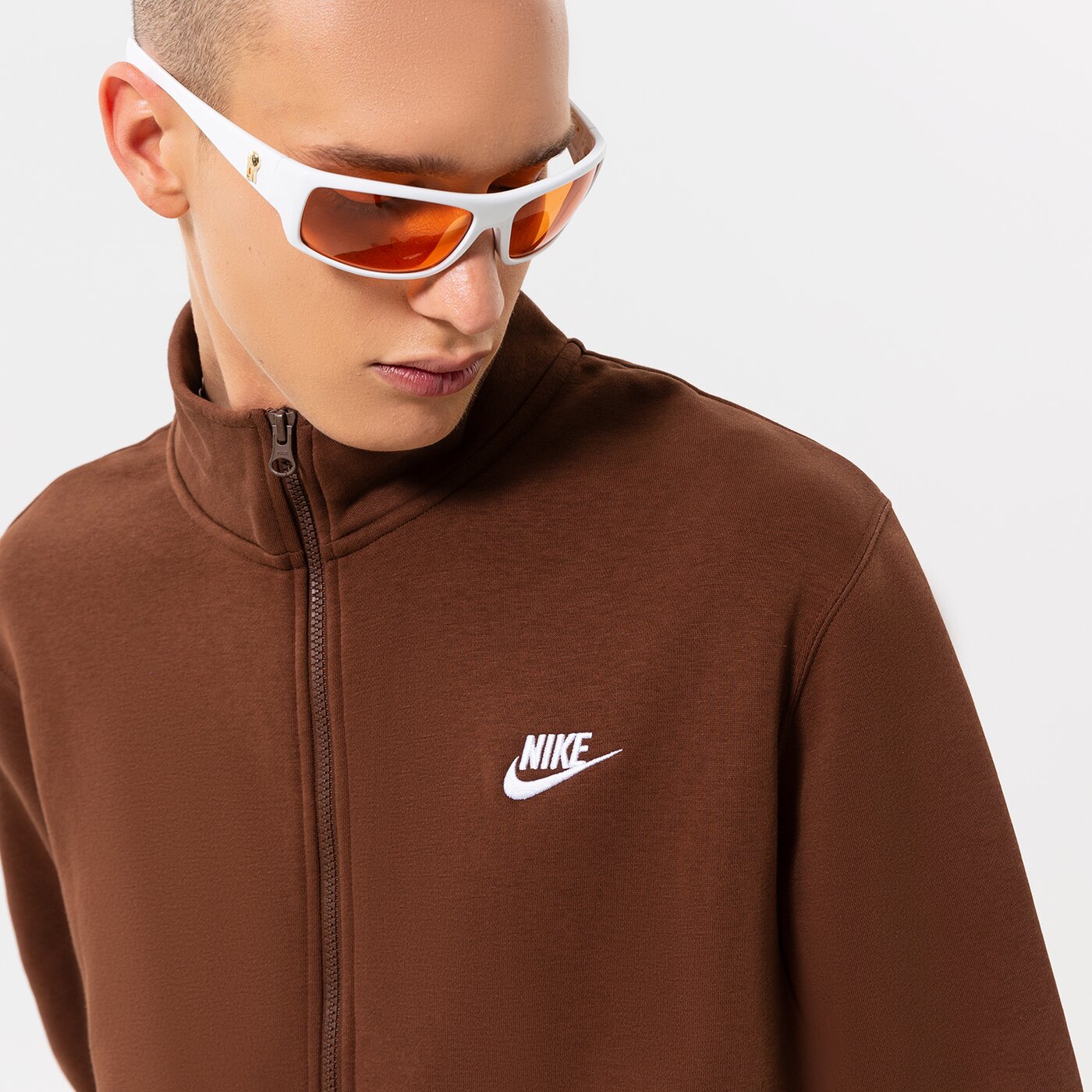 Мъжки суичър NIKE СУИТЧЪР SPORTSWEAR CLUB dd4732-259 цвят кафяв