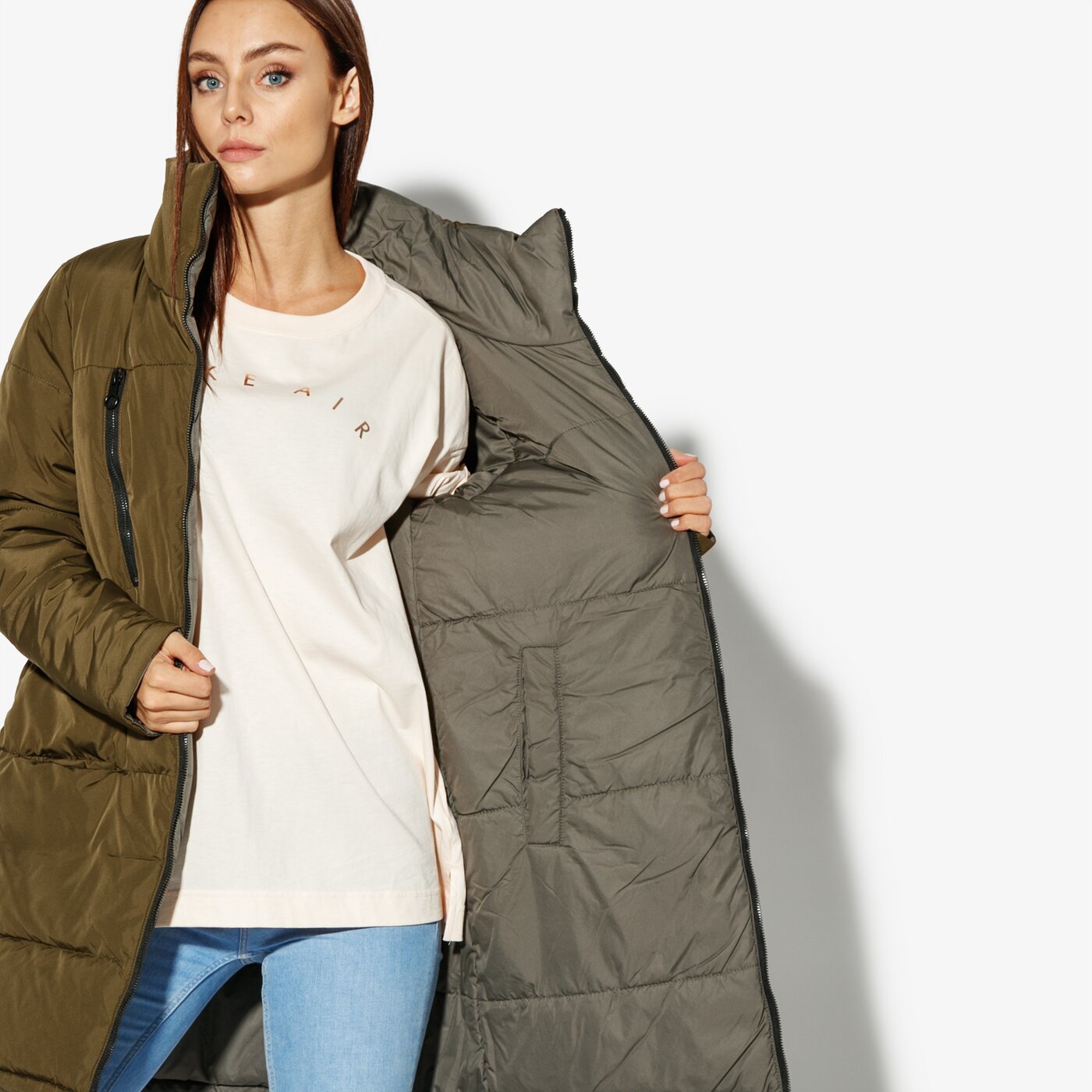 Дамско зимно яке CONFRONT ЯКЕ TORRY cf38kud18001 цвят каки