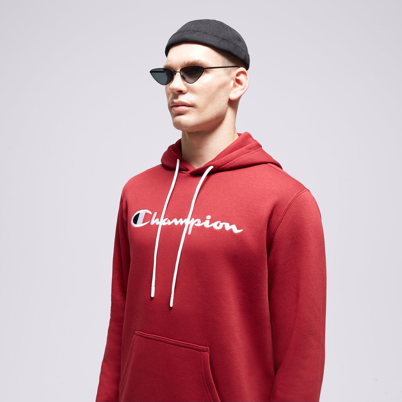 Мъжки суичър CHAMPION СУИТЧЪР С КАЧУЛКА HOODED SWEATSHIRT 219203rs508 цвят бордо