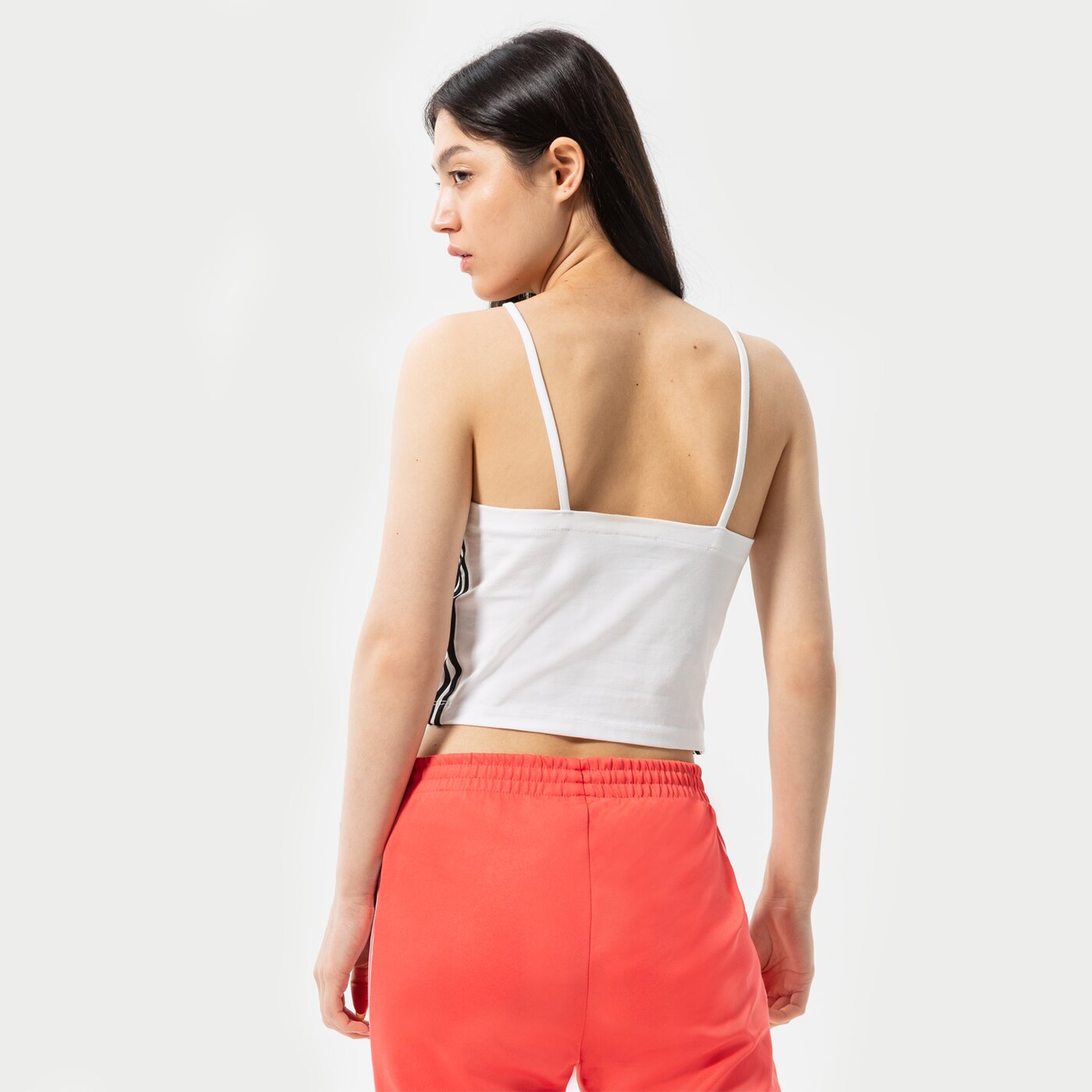 Дамска тениска ADIDAS 3 STRIPES STRAPPY ПОТНИК ТОП hc1977 цвят бял