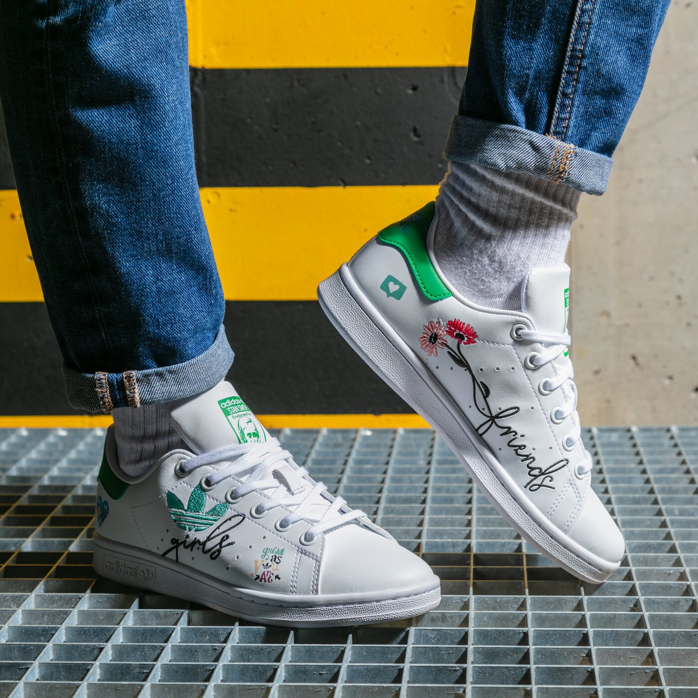 Детски маратонки ADIDAS STANSMITHJ gz7384 цвят бял