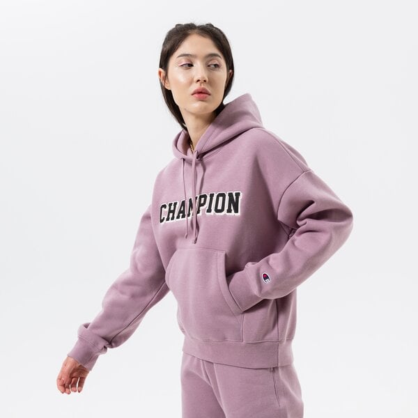 Дамски суичър CHAMPION СУИТЧЪР С КАЧУЛКА HOODED SWEATSHIRT 115370ps162 цвят виолетов