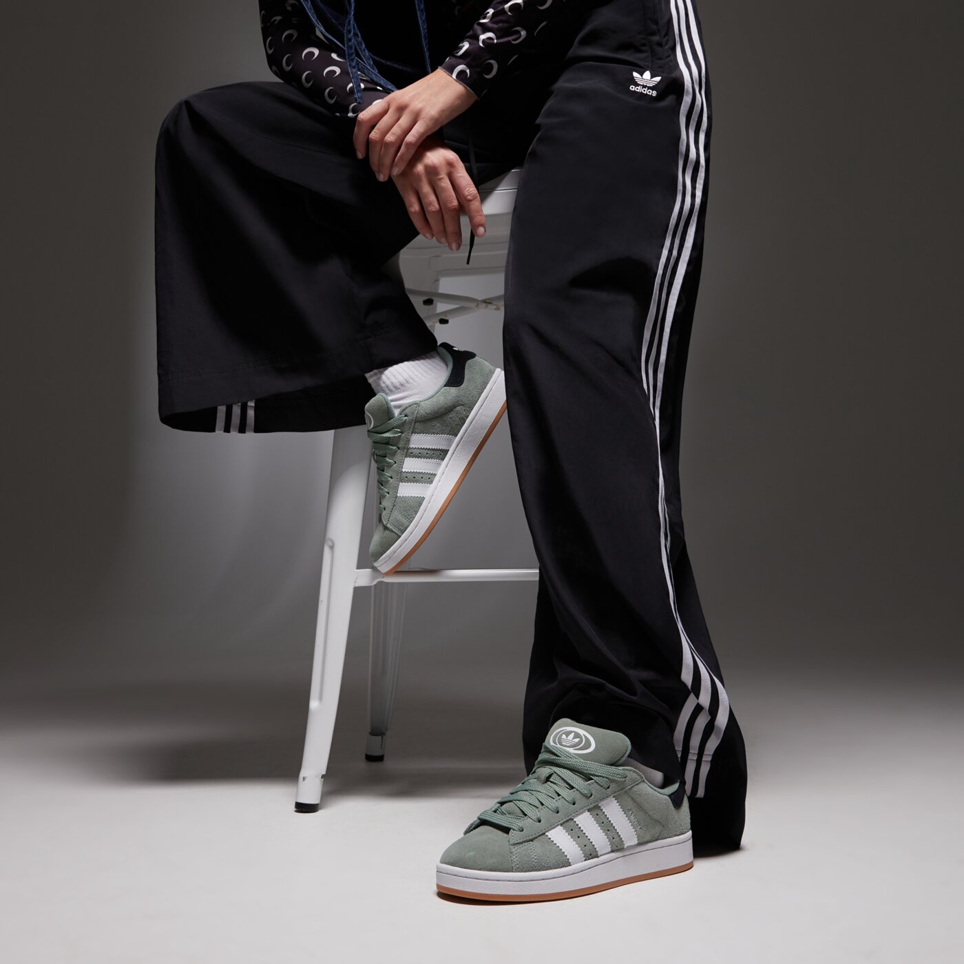 Детски маратонки ADIDAS CAMPUS 00S J ji0283 цвят зелен