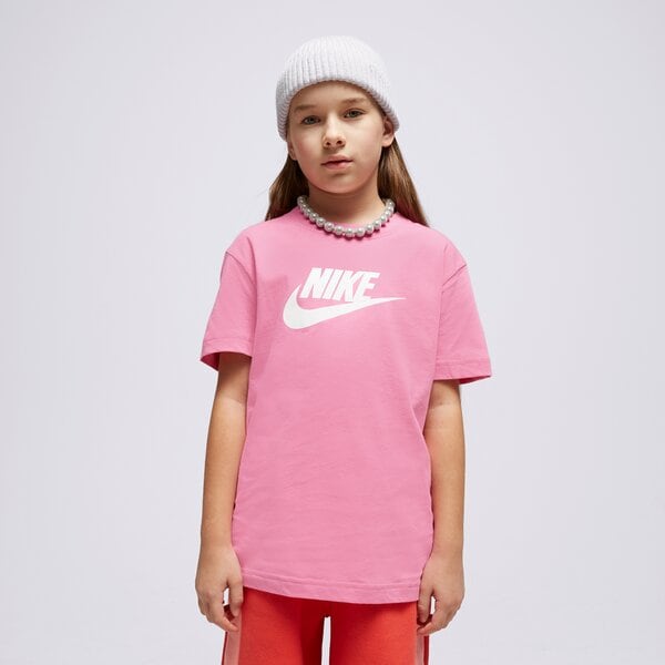 Детска тениска NIKE ТЕНИСКА G NSW TEE FUTURA SS GIRL fd0928-620 цвят розов