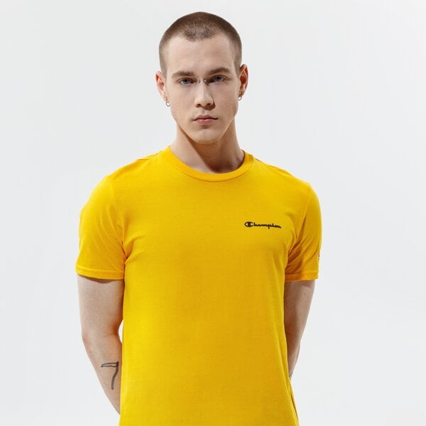 Мъжка тениска CHAMPION ТЕНИСКА CREWNECK ТЕНИСКА 214153ys058 цвят жълт