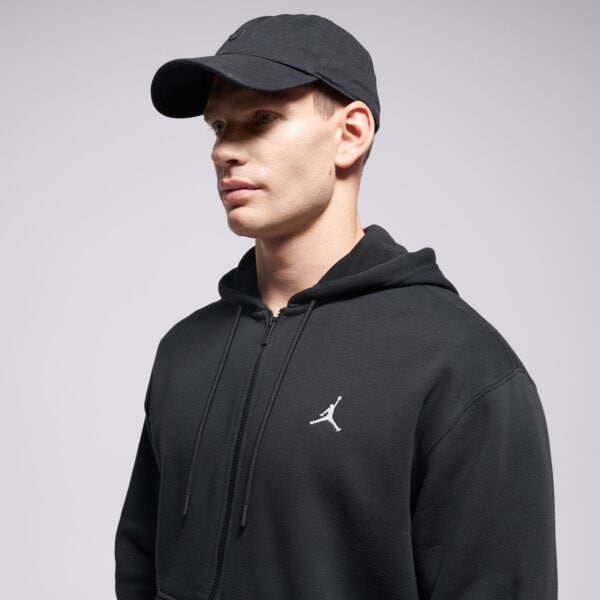Мъжки суичър СУИТЧЪР СЪС ЗАКОПЧАВАНЕ С   КАЧУЛКА JORDAN BRKLN FLC FZ  fv7289-010 цвят черен