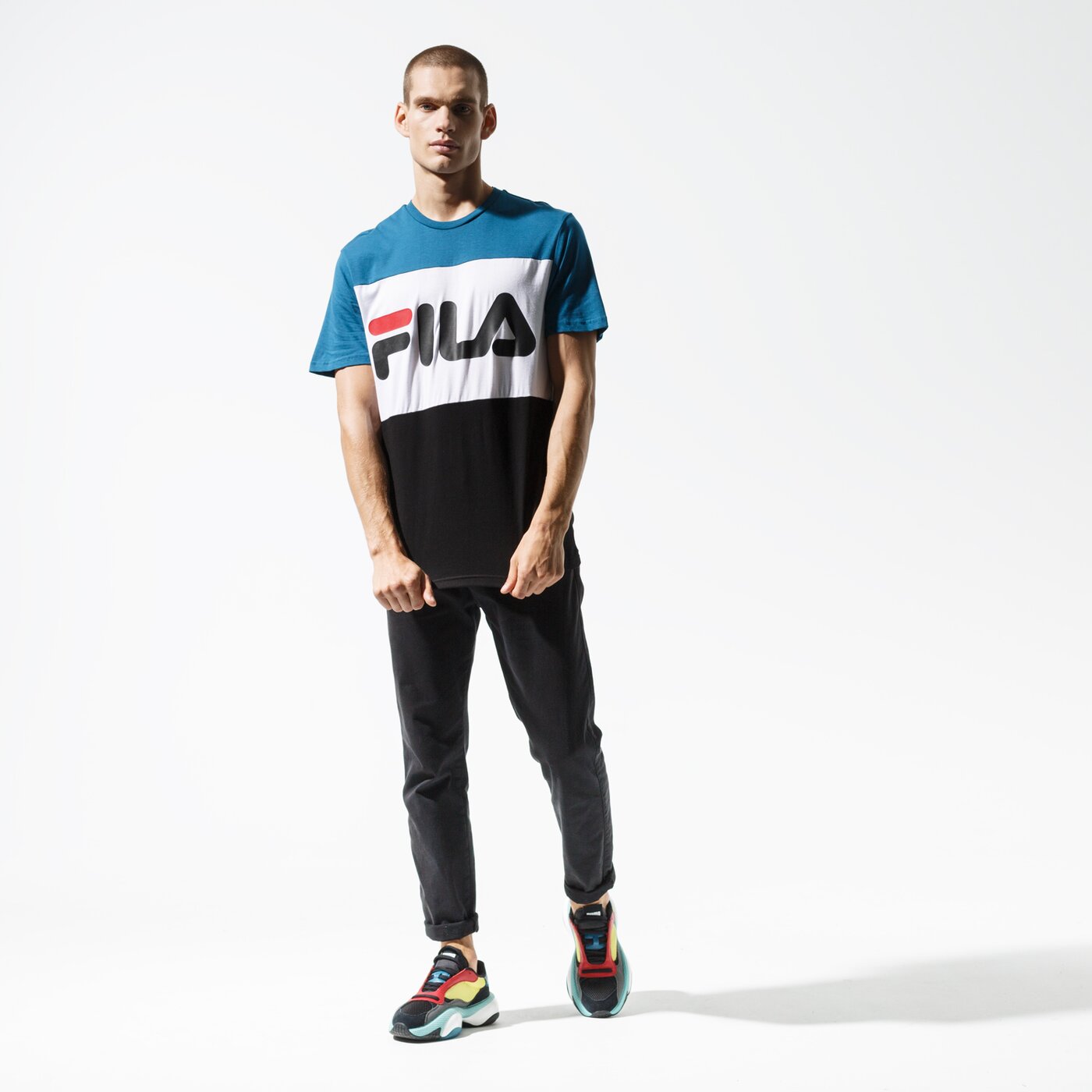 Мъжка тениска FILA ТЕНИСКА SS DAY TEE 681244a216 цвят син