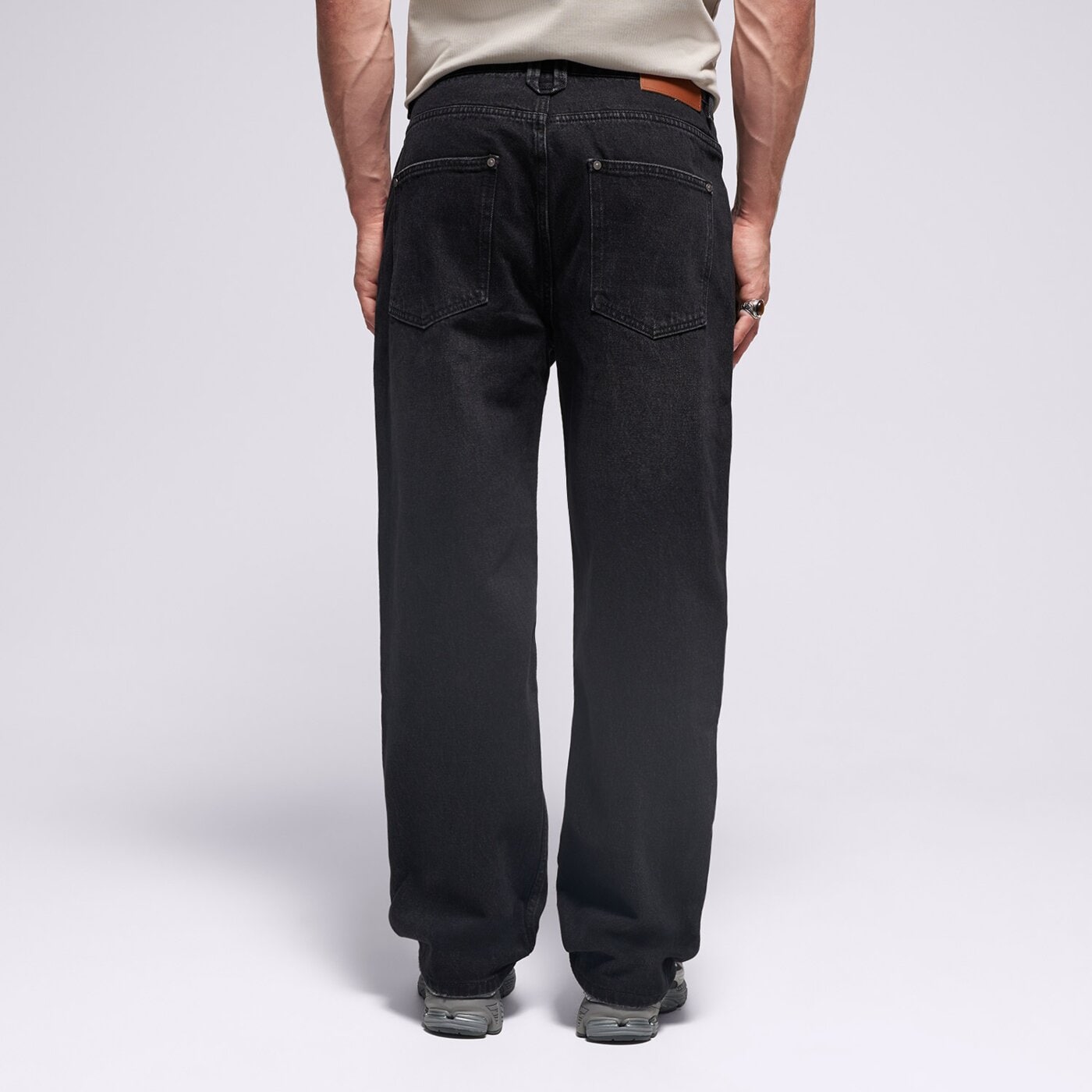 Мъжки панталони PROSTO ДЪНКОВИ ПАНТАЛОНИ REGULAR BUNKER GRAPHITE kl252mpan3021 цвят черен