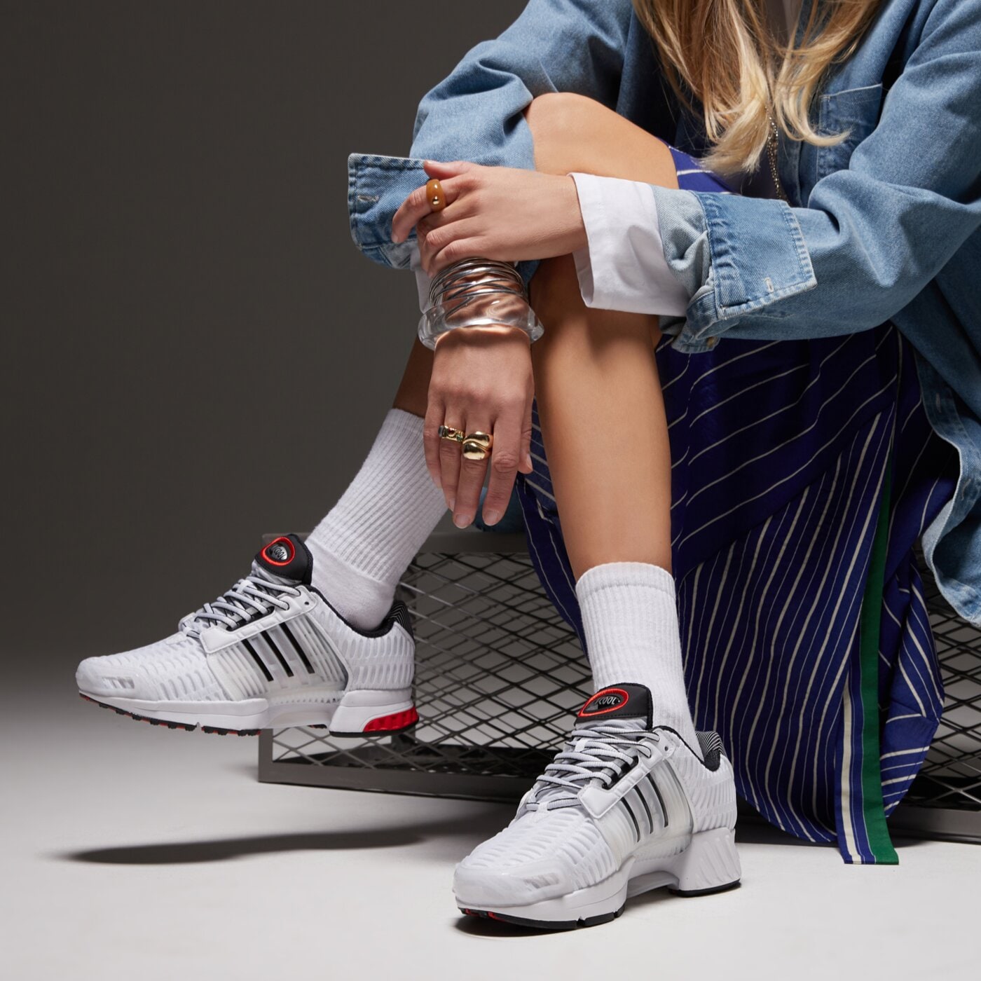 Детски маратонки ADIDAS CLIMACOOL 1 J jq8696 цвят бял