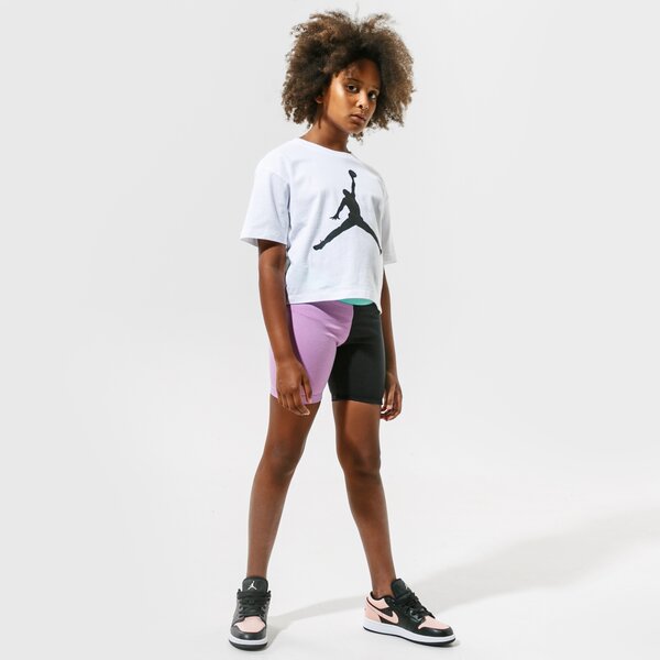 Детска тениска JORDAN ТЕНИСКА JDG SHORT SLEEVE GRAPHIC ТЕНИСКА GIRL 45a437-001 цвят бял