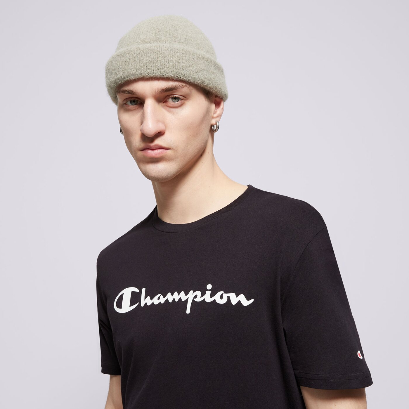 Мъжка тениска CHAMPION ТЕНИСКА CREWNECK ТЕНИСКА 216957kk001 цвят черен