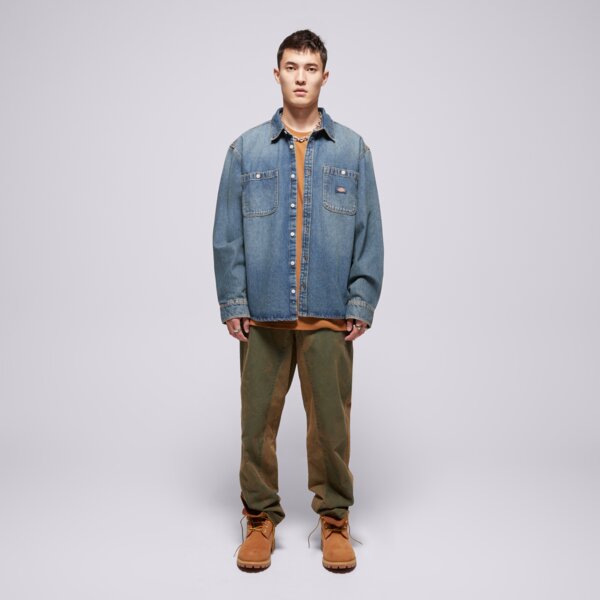DICKIES РИЗА MECHANIC DENIM SHIRT LS dk0a87pxl231 цвят син