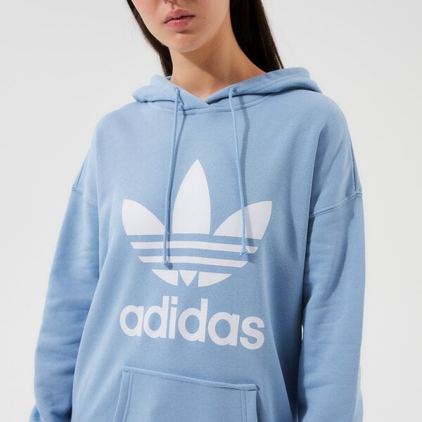 Дамски суичър ADIDAS СУИТЧЪР С КАЧУЛКА TRF HOODIE h33585 цвят син