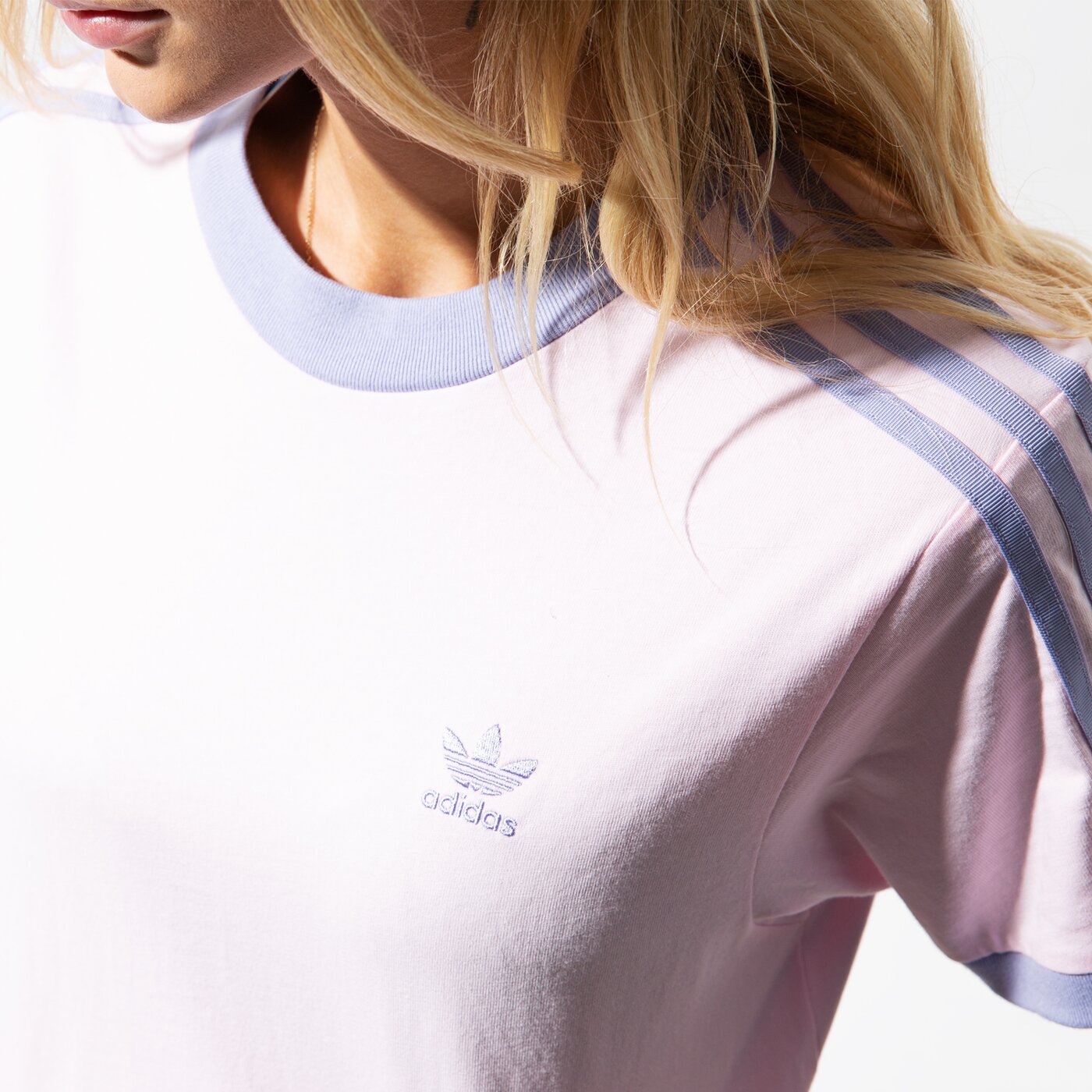 Дамска тениска ADIDAS ТЕНИСКА SS CROPPED TEE PNK dx4241 цвят розов