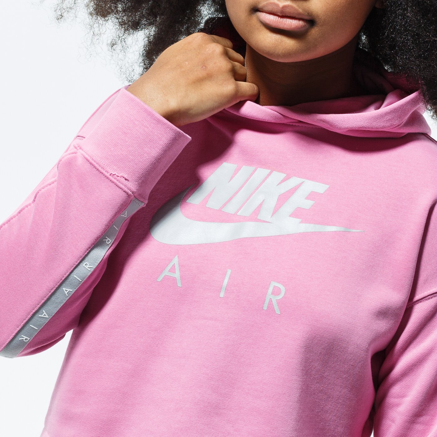 Детски суичър NIKE СУИТЧЪР С КАЧУЛКА AIR cj7413-693 цвят розов