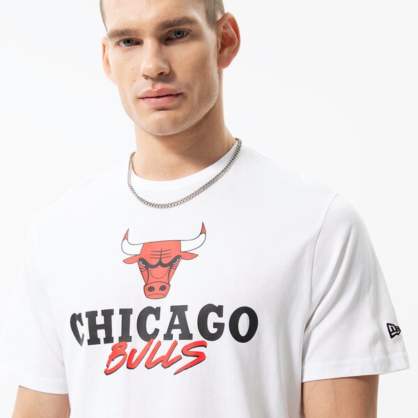 Мъжка тениска NEW ERA ТЕНИСКА NBA SCRIPT BULLS WHT CHICAGO BULLS WHIFDR 60284676 цвят бял