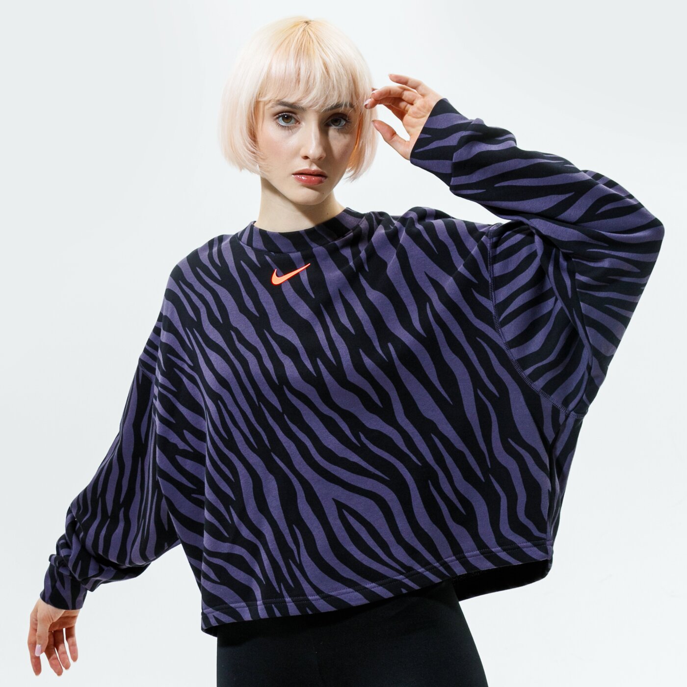 Дамски суичър NIKE СУИТЧЪР SPORTSWEAR ICON CLASH dc6898-573 цвят черен