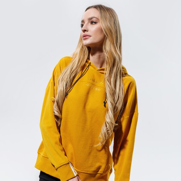 Дамски суичър ADIDAS СУИТЧЪР С КАЧУЛКА HOODIE gd3896 цвят горчица
