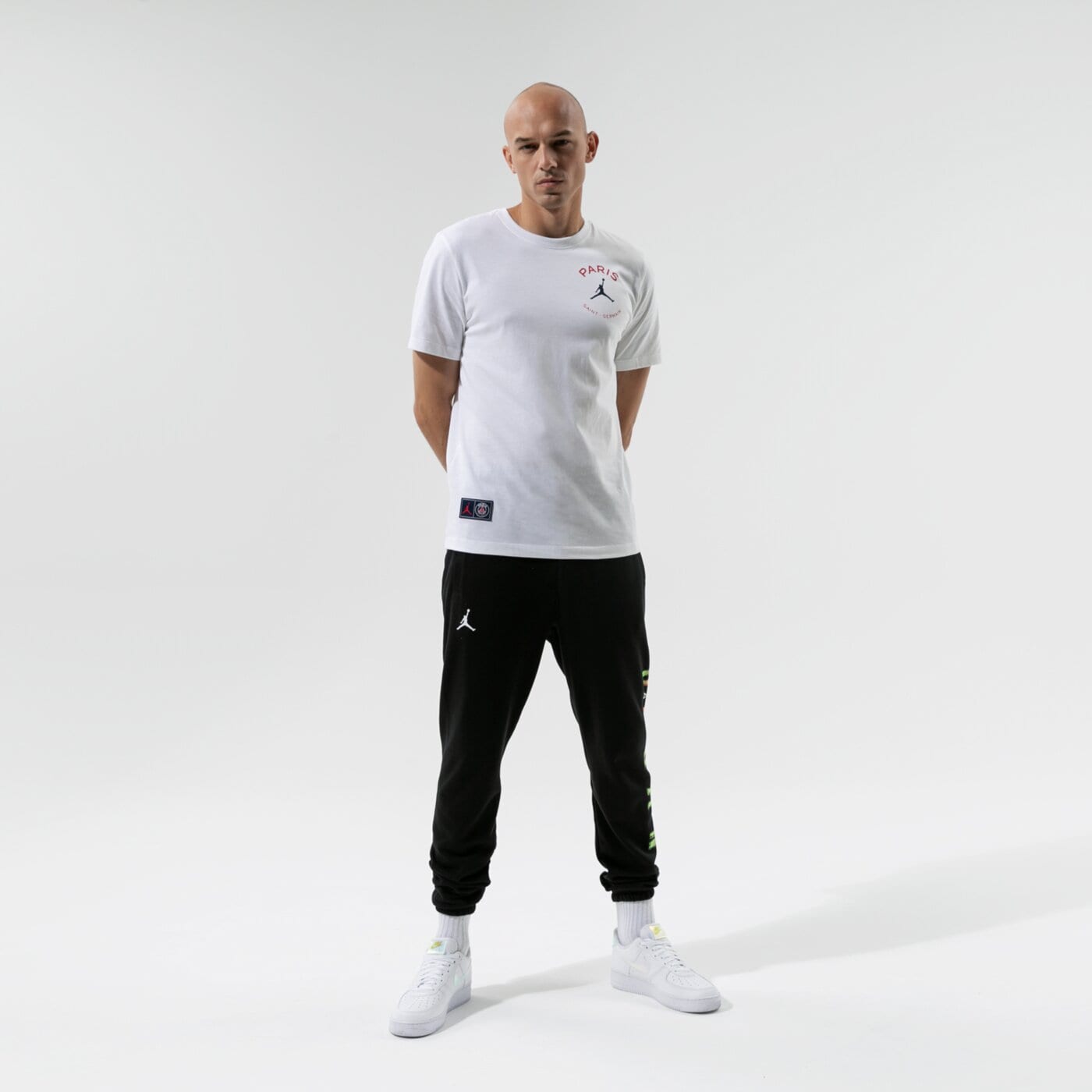 Мъжка тениска JORDAN ТЕНИСКА PARIS SAINT-GERMAIN LOGO db6514-100 цвят бял