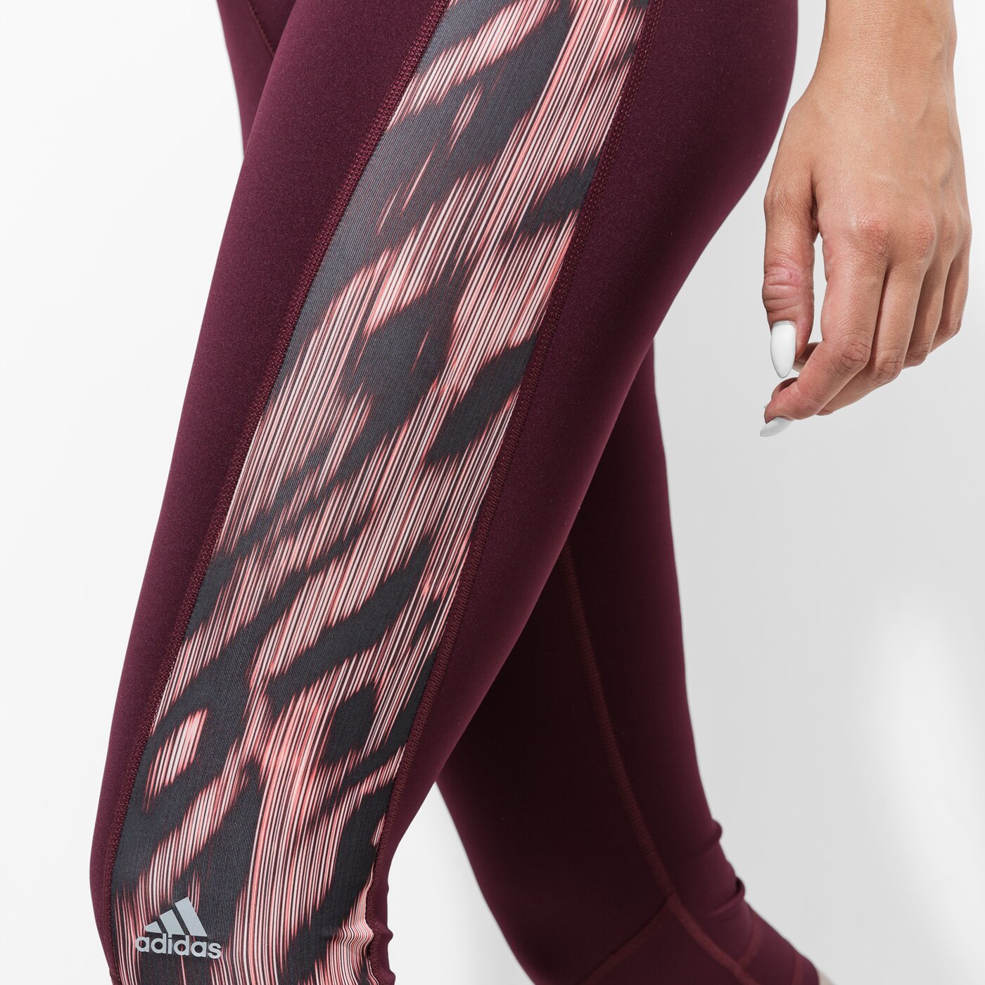 Дамски панталони ADIDAS КЛИН TF CAPRI PR1 bk2952 цвят бордо