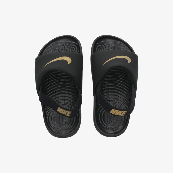 Детски чехли и сандали NIKE KAWA SLIDES  bv1094-003 цвят черен