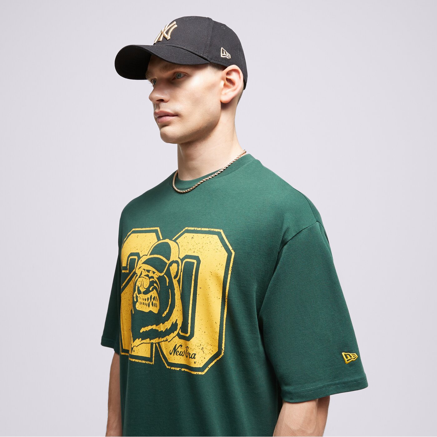 Мъжка тениска NEW ERA ТЕНИСКА NE LIFESTYLE OS NONE 60416418 цвят зелен