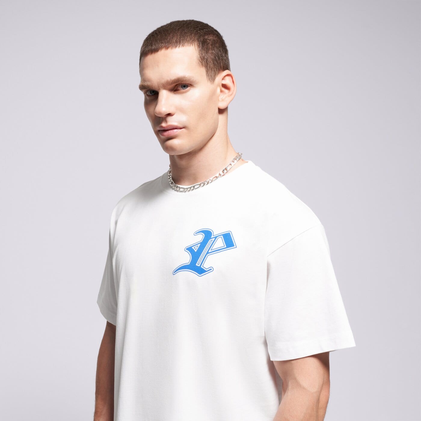 Мъжка тениска PROSTO ТЕНИСКА GOTHIC P WHITE kl252mtee1051 цвят бял