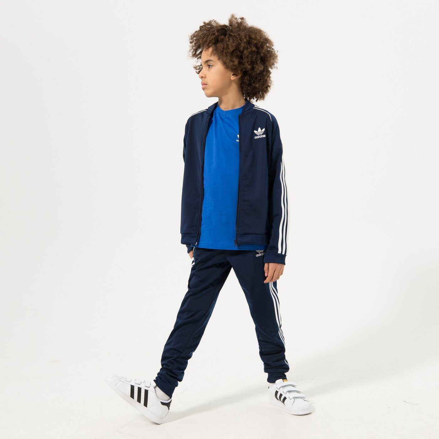 Детски панталони ADIDAS ПАНТАЛОНИ SST TRACK PANTS BOY hk0323 цвят тъмносин
