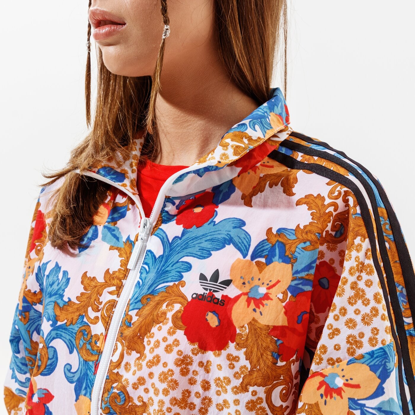 Дамски суичър ADIDAS СУИТЧЪР СЪС ЗАКОПЧАВАНЕ TRACK ТОП  gn3357 цвят многоцветен