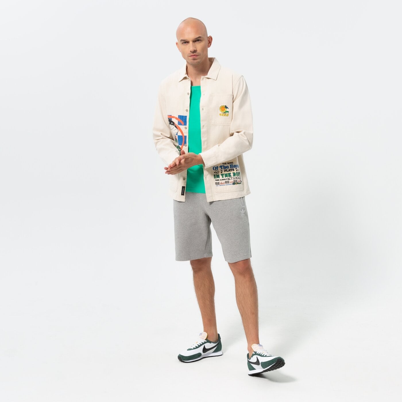 Мъжка тениска ADIDAS ПОТНИК ESSENTIALS he9431 цвят зелен